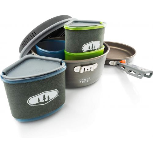  GSI Outdoors, Pinnacle Backpacker, Nesting Cook Set, Superior Backcountry Cookware Since 1985