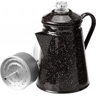 GSI Outdoors Percolator Coffee Pot 8 Cup Enamelware for Brewing Coffee over Stove & Fire - Ideal for Campsite, Cabin, RV, Kitchen, Groups, Backpacking