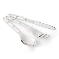 GSI Outdoors Glacier Stainless 3 pc. Cutlery Set for Camping and Backpacking