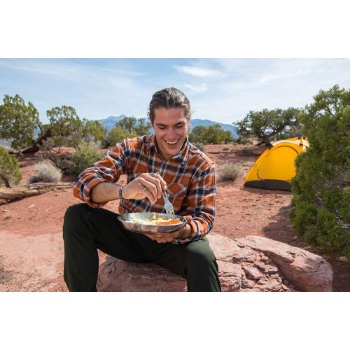  GSI Outdoors Glacier Stainless 3 pc. Cutlery Set for Camping and Backpacking
