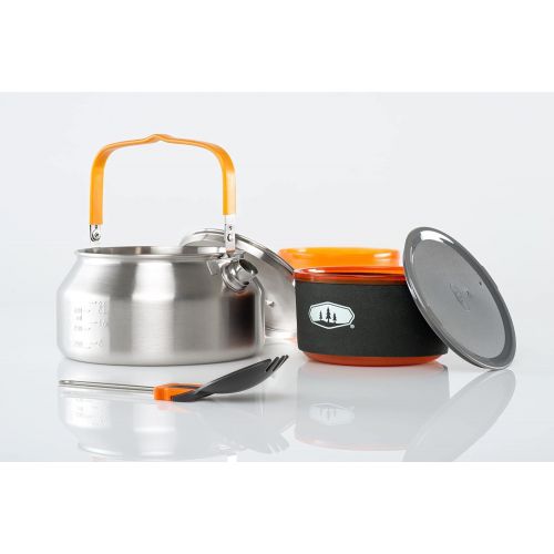  GSI Outdoors Glacier Stainless Ketalist Camping Cookset for Backpacking, Camping or RV