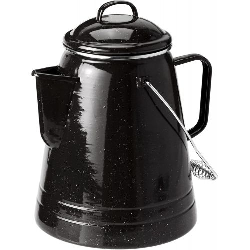  GSI Outdoors 36 Cup Coffee Boiler Design to be Sturdy for The Campsite, RV or Farmhouse Kitchen - Black