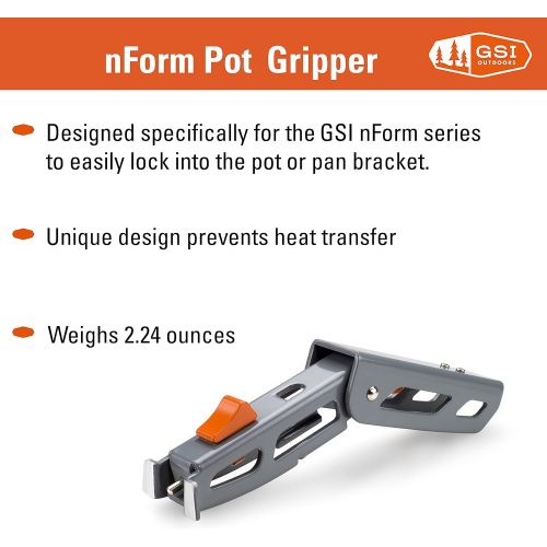  GSI Outdoors nForm Pot Gripper with Folding Design for nForm Crossover and Destination Cookwear