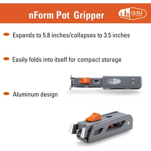  GSI Outdoors nForm Pot Gripper with Folding Design for nForm Crossover and Destination Cookwear