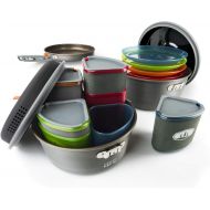GSI Outdoors, Pinnacle Camper Cooking Set for Camping and Backpacking, 2 to 4 Person