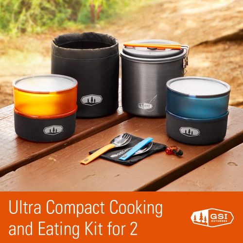  GSI Outdoors - Pinnacle Dualist, Camping Cook Set, Superior Backcountry Cookware Since 1985