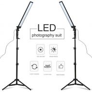 [아마존베스트]GSKAIWEN 180 LED Light Photography Studio LED Lighting Kit Adjustable Light with Light Stand Tripod Photographic Video Fill Light