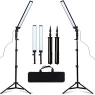 [아마존베스트]GSKAIWEN 180 LED Light Photography Studio LED Lighting Kit Adjustable Light with Light Stand Tripod Photographic Video Fill Light