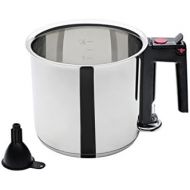 [아마존베스트]GSW 983167 Simmer Pot Kettle 16 cm / Approx. 1.5 Litres with Filling Funnel Stainless Steel Silver