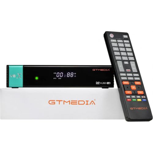  [아마존베스트]GTMEDIA V8X HD DVB-S/S2/S2X FTA Digital Satellite Receiver, Free to Air Built-in 2.4G WiFi TV Sat Decoder Supports Intelsat 901 at 27.5°W BBC Channel