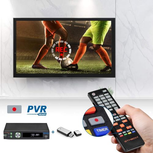  [아마존베스트]GT MEDIA V8 Turbo Digital Satellite Receiver Terrestrial Decoder with CA Card Slot for TIVASAT, DVB-S2X +T2 + Cable T2-MI, FTA Full HD 1080P/ H.265 10bit/ YouTube/ CCcam/ HDMI/ SCA