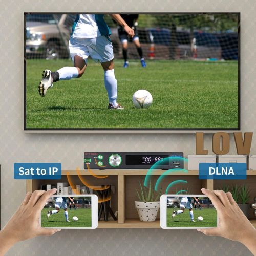  [아마존베스트]GT MEDIA V8 Turbo Digital Satellite Receiver Terrestrial Decoder with CA Card Slot for TIVASAT, DVB-S2X +T2 + Cable T2-MI, FTA Full HD 1080P/ H.265 10bit/ YouTube/ CCcam/ HDMI/ SCA