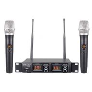 GTD Audio UHF 32 Selectable Frequency Channels Professional Wireless microphone Karaoke Mic System