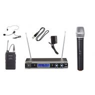 GTD Audio V-28HL VHF Wireless Microphone System with Hand held & Lapel mics