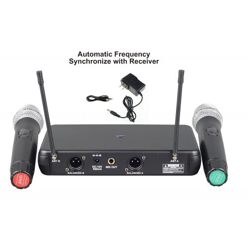  GTD Audio LX-11 UHF 32 Selectable Frequency Channels Professional Wireless microphone Karaoke Mic System