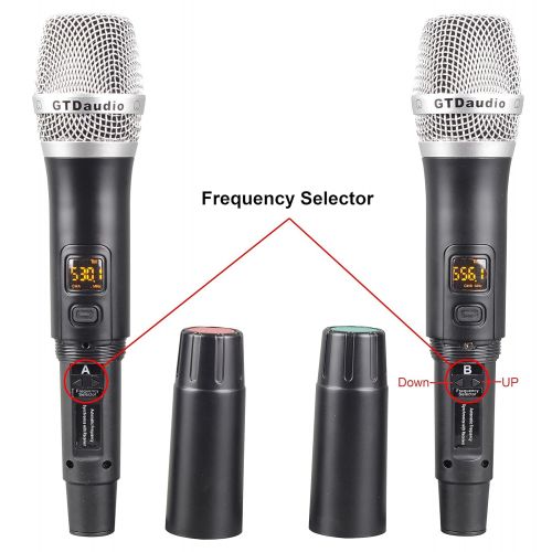  GTD Audio LX-11 UHF 32 Selectable Frequency Channels Professional Wireless microphone Karaoke Mic System