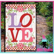 /GTHolidayShop Love Valentines Day St4 Garden Flag - Welcome Sign - Yard Decor - Valentines - Hearts - Personalized - Home Decoration - Home Valentines