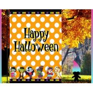 GTHolidayShop Happy Halloween Style3 Garden Flag - Welcome Sign - Yard Decor - Halloween - Children Costume - Custom Name - Personalized - Home Decoration