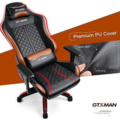  GTXMAN Gaming Office Chair Premium PU Leather Racing Executive Video Game Chair Multi-Function Ergonomic Computer Desk Chair GT008