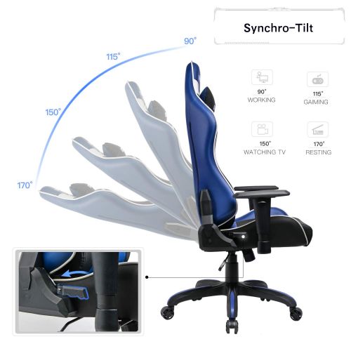  GTXMAN Gaming Chair Racing Style Video Game Chair Premium PU Leather Ergonomic Heavy Duty Office Racing Chair E-Sports X-006
