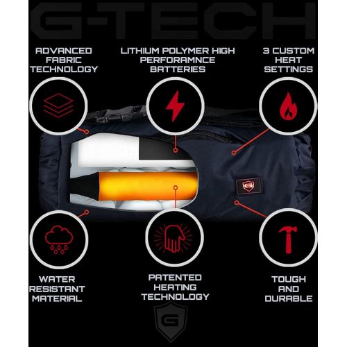  G-Tech Apparel G-Tech Electric Hand Warmer Pouch ? Premium Rechargeable Heated Hand Muffs for Camping, Hunting, Golf, Sports, Women, Men - Patented Heat Technology. Sport 2.0