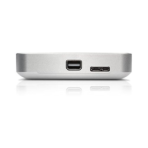  G-Technology 1TB G-DRIVE mobile with Thunderbolt and USB 3.0 Portable External Hard Drive, Silver - 0G03040-1