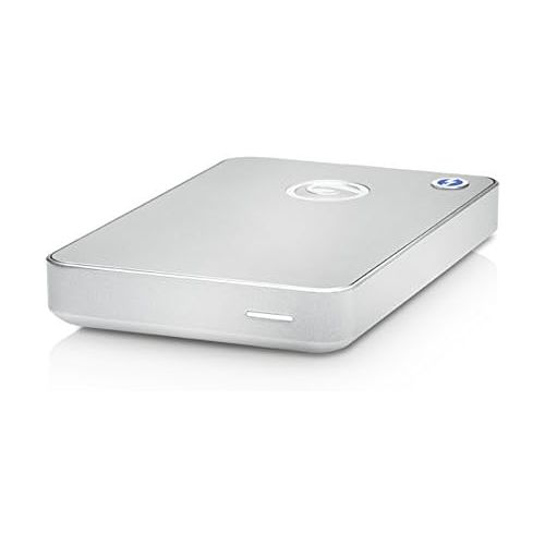  G-Technology 1TB G-DRIVE mobile with Thunderbolt and USB 3.0 Portable External Hard Drive, Silver - 0G03040-1