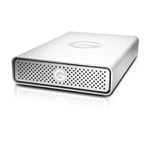  G-Technology 4TB G-DRIVE USB 3.0 Desktop External Hard Drive, Silver - Compact, High-Performance Storage - 0G03594-1