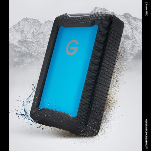  G-Technology 4TB ArmorATD All-Terrain Rugged Portable External Hard Drive - USB-C, Thunderbolt 3, USB 3.0 - 0G10435-1