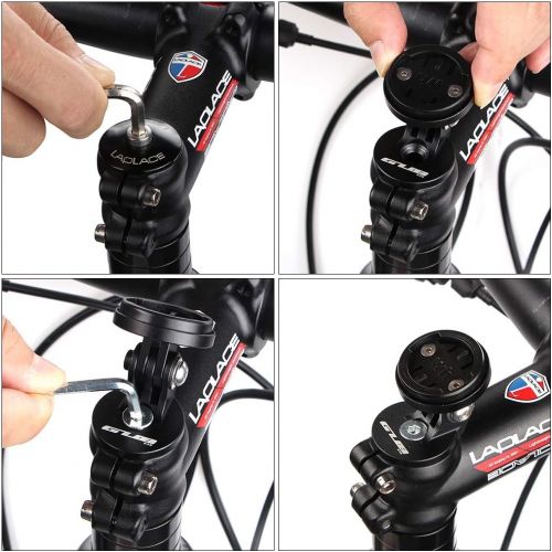  GUB Bike Computer Stem Top Cap Mount Holder Compatible with Garmin Edge Compatible with Wahoo Elemnt Compatible with Bryton Compatible with Cateye,Angle Adjustable