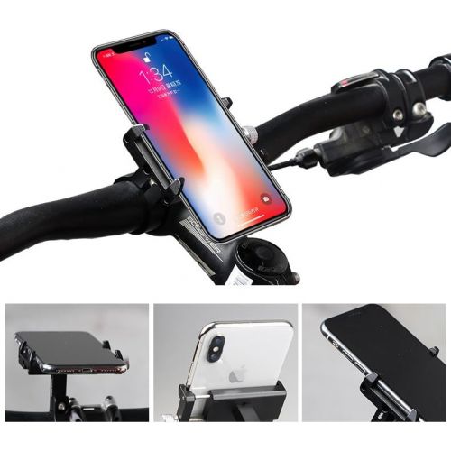  GUB PRO1 Universal Alloy Bike Cell Phone Holder Aluminum Bicycle Handlebar Phone Support for 3.5-6.2inch Bike Bracket Mount