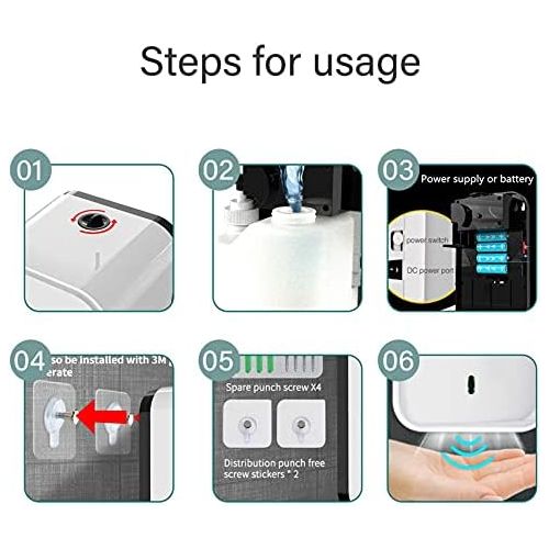  GUCCICOK Automatic Induction Spray Sterilizer Household Alcohol Sprayer Hand Soap Machine Foam Machine Wall Hanging Type