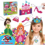 [아마존베스트]Kids DIY Water Fuse Non Iron Super Beads Girls Arts and Crafts Toy Set. Girls Indoor Activity Fun Project Little Princess Crafts Kit for Girls. Birthday Gift Age 4 5 6 7 8 9 Year O