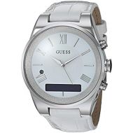 GUESS Womens Stainless Steel Connect Smart Watch - Amazon Alexa, iOS and Android Compatible, Color: Silver (Model: C0002MC1)