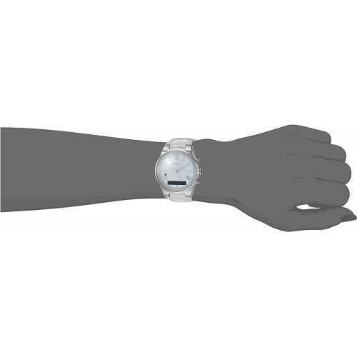  GUESS Womens Stainless Steel Connect Smart Watch - Amazon Alexa, iOS and Android Compatible, Color: Silver (Model: C0002MC1)