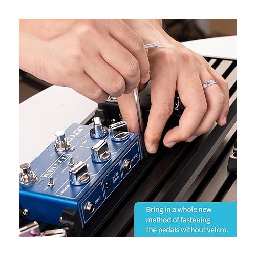  GUITTO GGS-12 Multi Guitar Rack Stand Foldable GPB-03 Guitar Pedalboard Fixture Blocks with Carry Bag