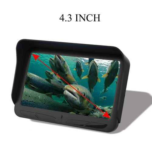  GUJIAO 720P Underwater Fishing Camera 4.3 Inch LCD Monitor 6 LEDs IR Night Vision Video Fish Finder 30M Cable Visible Fish Finder X3