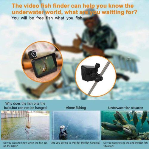  GUJIAO 720P Underwater Fishing Camera 4.3 Inch LCD Monitor 6 LEDs IR Night Vision Video Fish Finder 30M Cable Visible Fish Finder X3