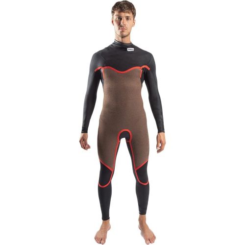  Gul Mens Response FX 5/4mm GBS Chest Zip Wetsuit - Black Contour Camo - Thermal Warm Heat Layer Layers Easy Stretch