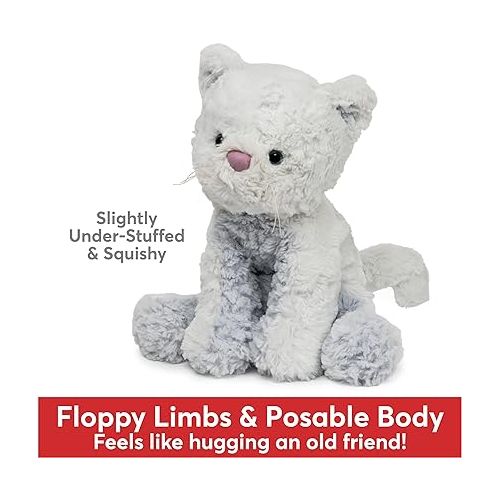  GUND Cozys Collection Kitty Cat Plush Soft Stuffed Animal for Ages 1 and Up, Blue, 10