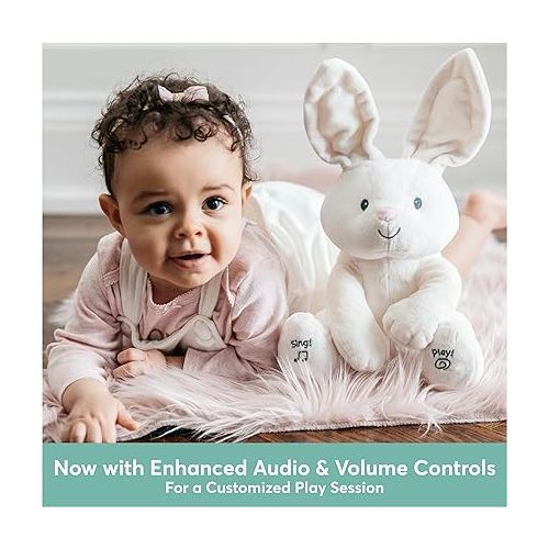  GUND Baby Flora The Bunny Animated Plush, Singing Stuffed Animal Toy for Ages 0 and Up, Cream, 12