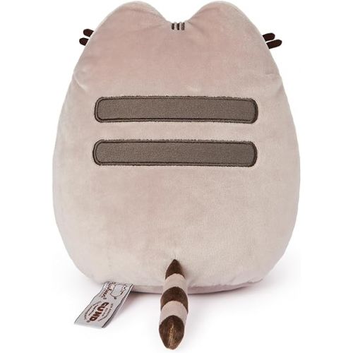  GUND Pusheen with Kai Bear Plush, Stuffed Animal Cat with Teddy Bear for Ages 8 and Up, 9.5”, Gray