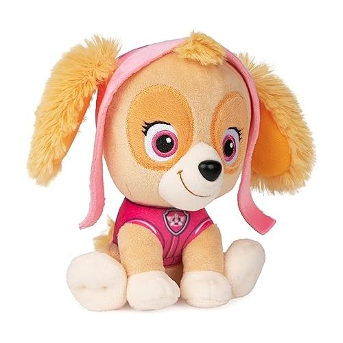  GUND Official PAW Patrol Skye in Signature Aviator Pilot Uniform Plush Toy, Stuffed Animal for Ages 1 and Up, 6