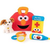 GUND Sesame Street Official Furry Friends Forever Elmo & Tango Checkup Playset, Premium Plush Sensory Playset for Ages 1 & Up, Red, 8”