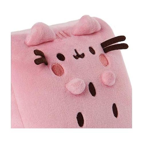  GUND Pusheen Watermelon Plush, Cat Stuffed Animal for Ages 8 and Up, Pink/Green, 6”