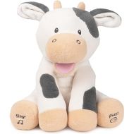 GUND Baby Buttermilk The Cow Animated Plush, Singing Stuffed Animal Sensory Toy, Sings Old MacDonald and Teaches Animal Sounds, Cream/Grey, 12”