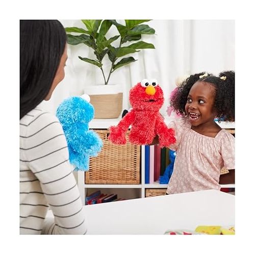  GUND Sesame Street Official Elmo Muppet Plush Hand Puppet, Premium Plush Toy for Ages 1 & Up, Red, 11”