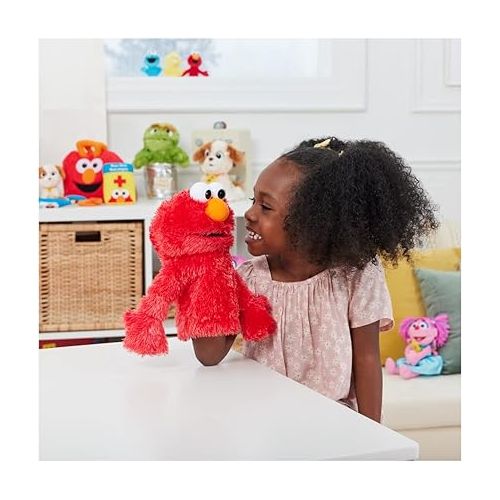  GUND Sesame Street Official Elmo Muppet Plush Hand Puppet, Premium Plush Toy for Ages 1 & Up, Red, 11”