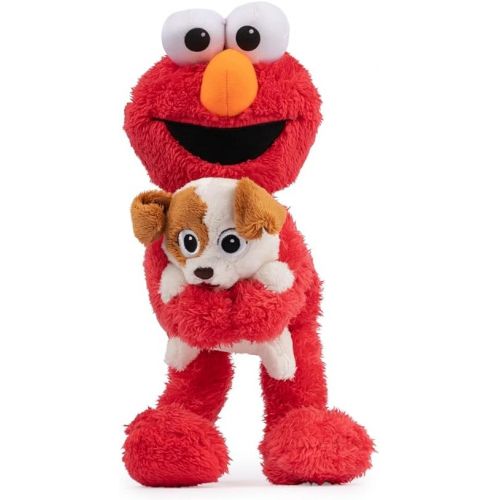  GUND Sesame Street Official Furry Friends Forever Dance & Play Elmo and Tango Animated Plush, Plush Sensory Toy for Ages 1 & Up, Red/Cream, 13”