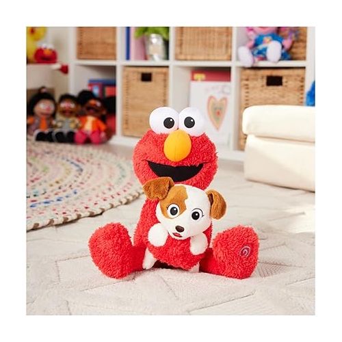  GUND Sesame Street Official Furry Friends Forever Dance & Play Elmo and Tango Animated Plush, Plush Sensory Toy for Ages 1 & Up, Red/Cream, 13”